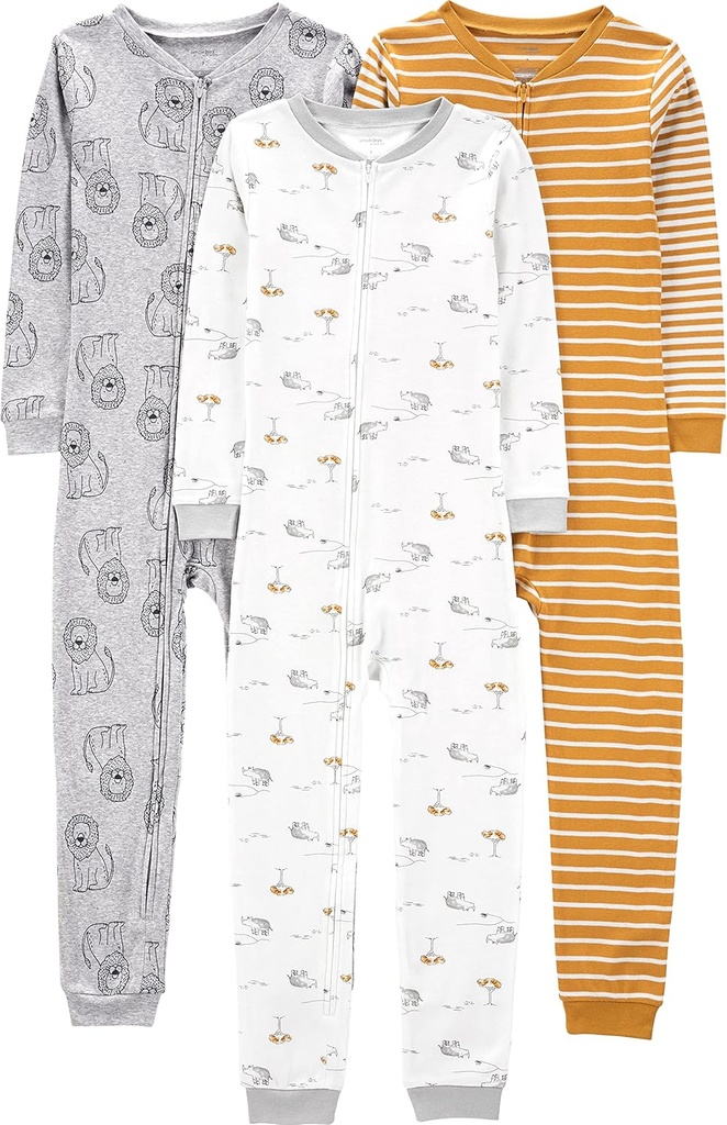 Carter's Kidsの3パックSnug Fit Footless Cotton Pajamasによるシンプルな喜び
