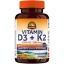VitalitownビタミンD3 K2サプリメント、D3 5000 IU、ビタミンK2 MK-7 100 mcg、非GMO、グルテンフリー&大豆、骨、歯、免疫&心臓の健康、120 Softgels