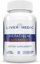 Hepatiben Liver Detox Cleanse All Natural Supplement with Milk Thistle, Silybin, NAC, Choline, MSM, Turmeric, Berberine, Glutathione Alpha Lipoic Acid Vegan NonGMO 120 Capsules 1500mg