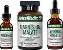 NutraMedixエネルギーセット - 3-ピースキットには、Astragalus、Rhodiola、Ginseng&Schisandra、Bubur-Pinellaデトックスドロップ&マグネシウムマレートカプセルの一般的なウェルネスが含まれています