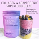 Philosophie Cosmic Elixir Collagen Superfood Blend with Adaptogens - オーガニック&無添加粉末Got Health、ホルモンバランス、共同サポート&スキンバイタリティ - 32サービング