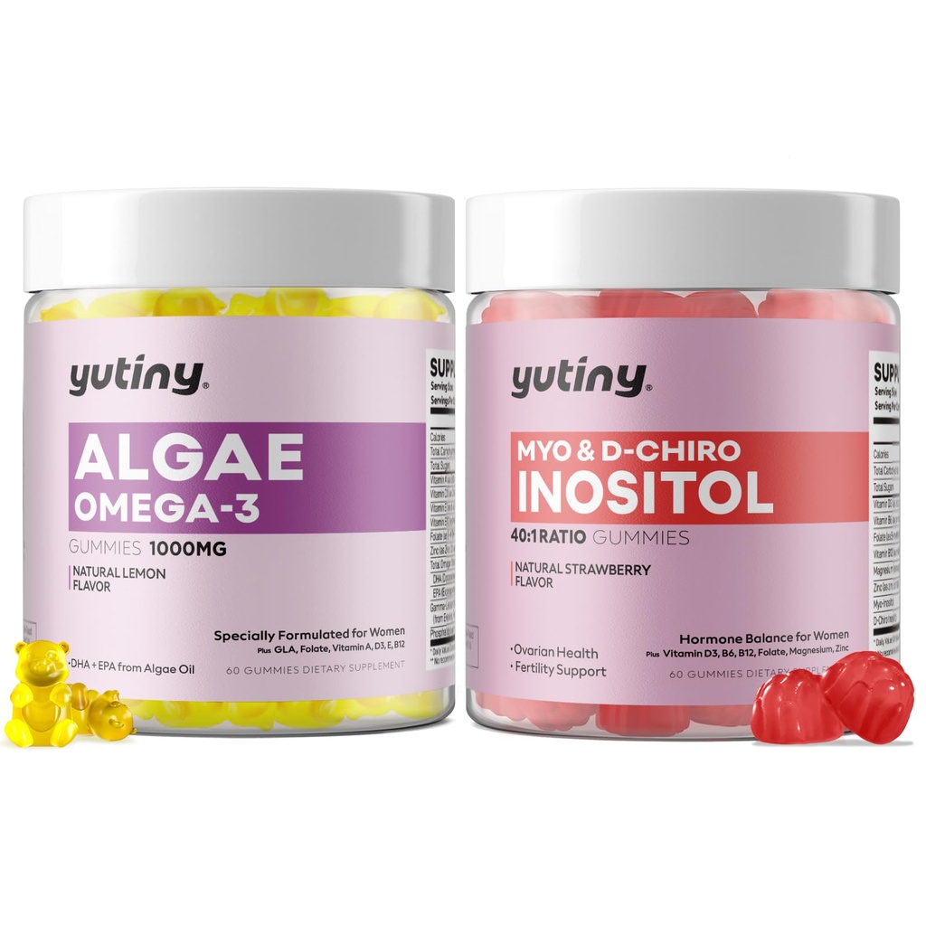 Myo-Inositol&D-Chiro Inositolビーガンオメガ3 女性のためのグミー