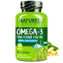 NATURELO Burplessオメガ3魚油サプリメント - 1100mgトリグリセリドオメガ3、EPA + DHA、心、目、脳、関節の健康のための液体魚油 - 120ソフトゲル、4ヶ月の供給