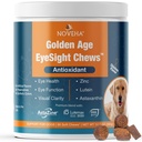 犬(90咀嚼)のためのNOVEHAの目の補足-Lutein +ビタミンC及びアスタキサンチンの酸化防止剤との視野サポート-眼のための犬のビタミン+オメガ3 EPAのための魚油-米国で作られる