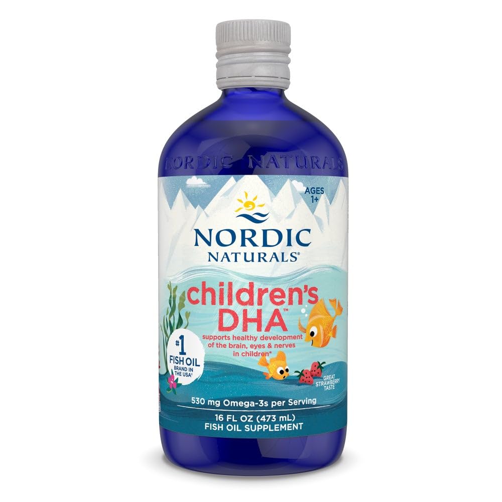 ノルディックナチュラルズ 子供のDHA、いちご - 16 子供のためのオンズ - 530 mg Omega-3とEPA&DHA - 脳開発と機能 - 非GMO - 192のサービング(パッケージ2)