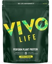 Vivoの生命は植物蛋白質の粉-BCAA (34.85のoz、バナナ及びシナモン)とPea及び麻の蛋白質のブレンドを実行します