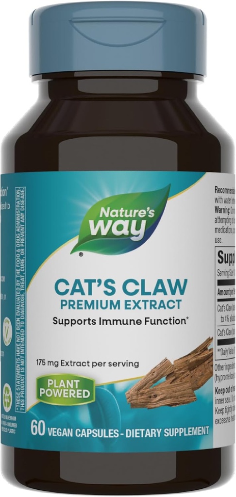 Nature's Way標準化された猫の爪エキス、175 mg /サービング、60カプセル