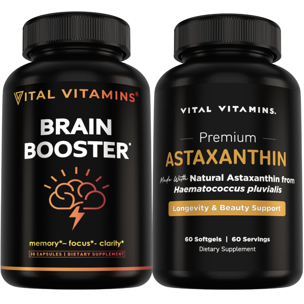 ビタミンの頭脳ブースター30 ct + アスタキサンチン60 ct
