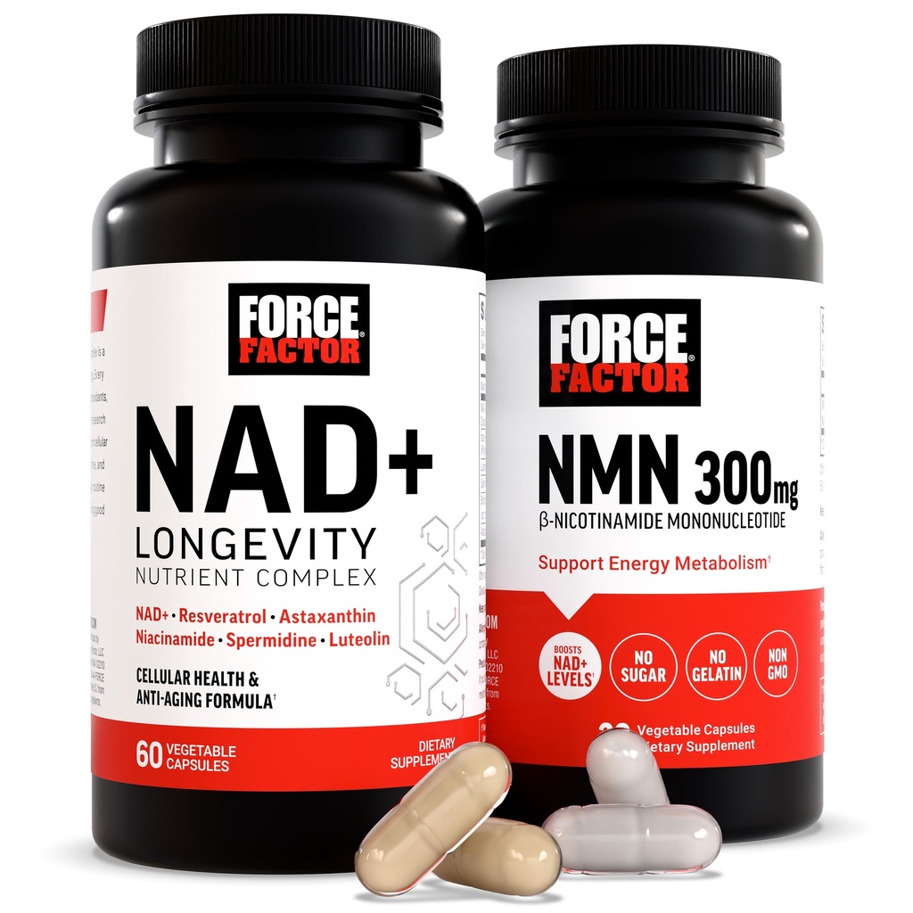 Resveratrol、Astaxanthin、Spermidine及びLuteolinの複合体が付いている力率NMNの補足、NAD+ (NMNまたはニコチンアミドの肋骨の代わり)、細胞の健康及び健康な老化、60のカプセルを支えるNAD