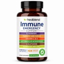エルダーベリー、亜鉛、Echinacea、Turmeric、Lactobacillus の大人のための 1 つの免疫サポート補足のブスターの healblend 10 [120 カプセル]