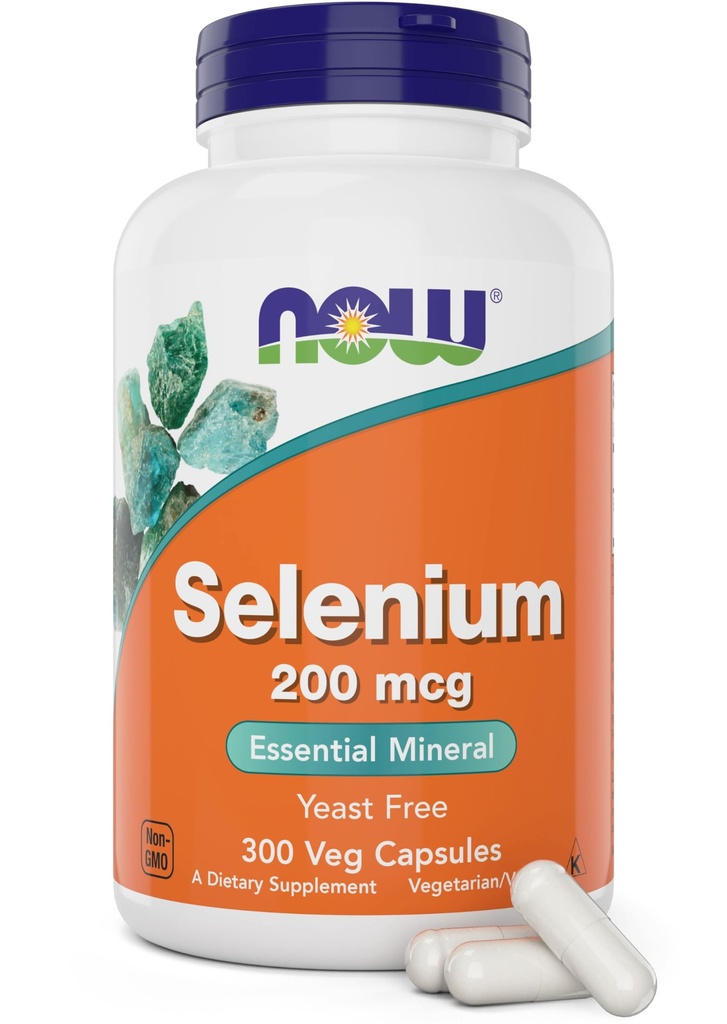 今食品セレン 200mcg カプセル, 300 カウント - L Selenomethionine 女性のためのミネラルサプリメント & 男性 - ベジキャップ, 非GMO, ビーガンフレンドリー, イーストフリー