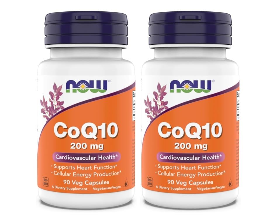 今サプリメント - CoQ10(Coenzyme Q10)200mg、サポート心血管の健康*、コザー、ビーガン90ベジタリアンカプセル(パッケージ 2)