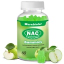 大人のためのNACグミー&キッズ1200mg、NAC補足N-アセチルシステイン、免疫サポート、NACのChewableサポート肝臓の健康、砂糖なし、緑のAppleの味
