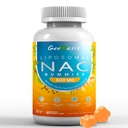 Liposomal NACのグミー600mgの子供及び大人のためのNアセチル Cysteineの補足、Turmeric、ジンジャー、黒胡椒、免疫、肝臓及び肺サポート、酸化防止、砂糖なしのパイナップルの味、60の計算と
