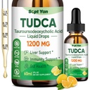 TUDCAの補足1200mgの液体の低下、TUDCA、NACのレバーの補足、ミルクのこのtleの種およびタンポ、肝臓サポートのために、およびGalbladderの洗剤及び修理、砂糖なし、ビーガン、レモン味、2 Fl Oz