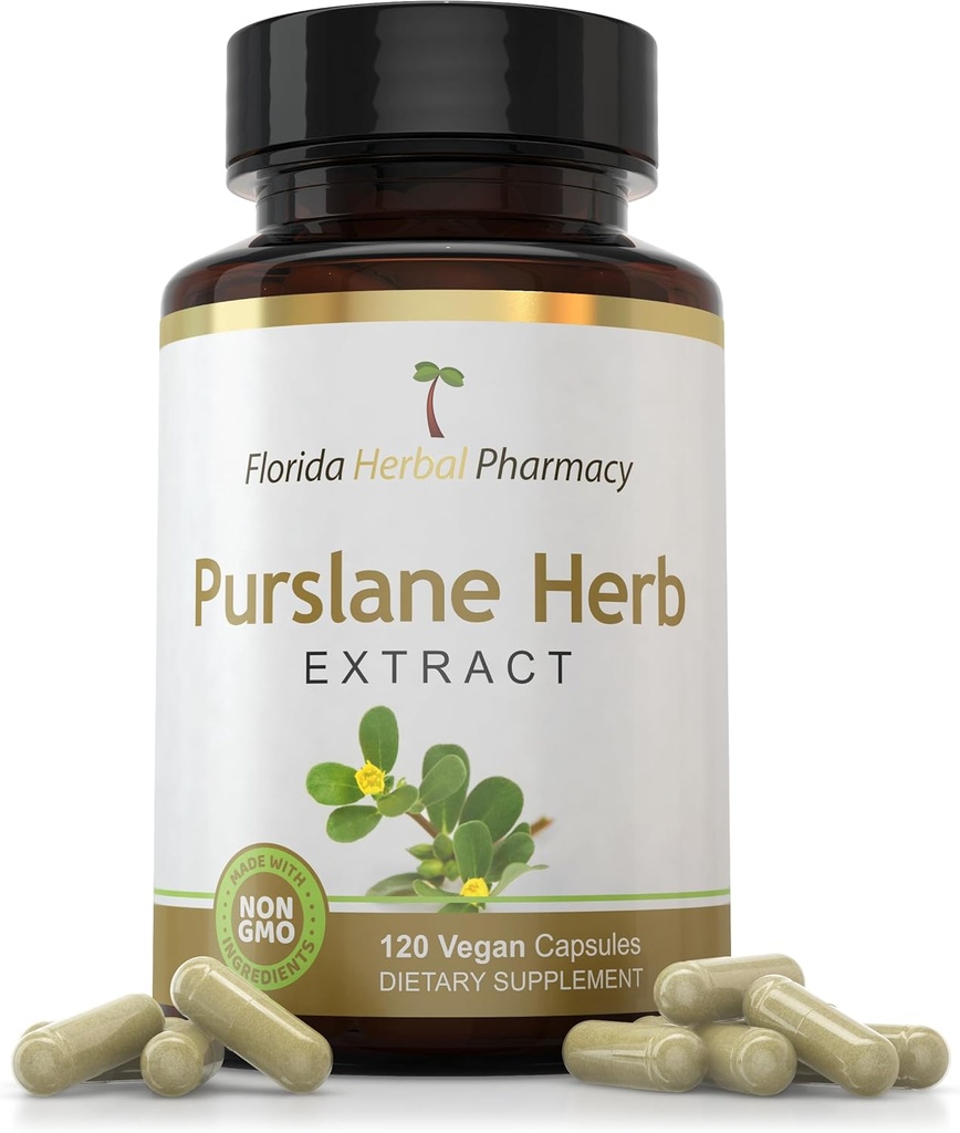 フロリダハーブ薬局、Purslaneハーブエキスサプリメントカプセル