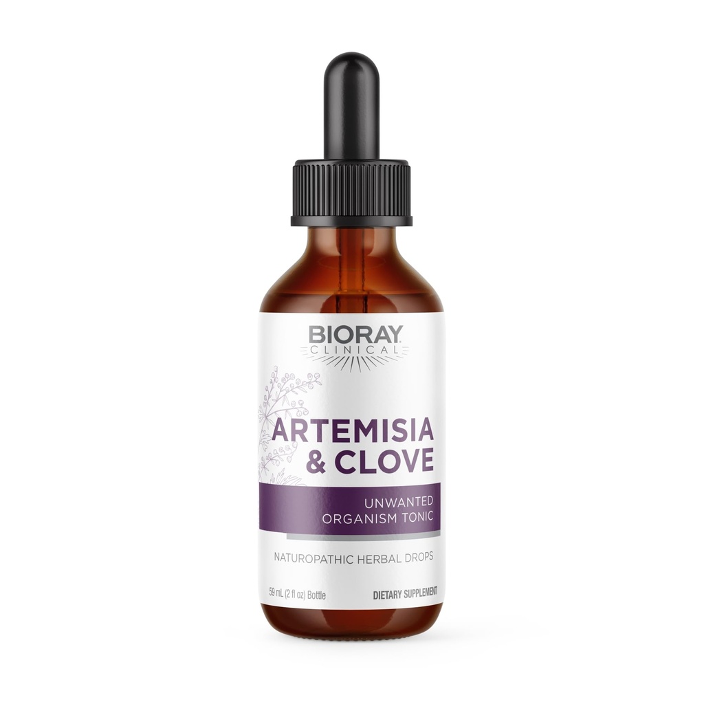 BIORAYプロフェッショナルArtemisia&Clove - 2 fl oz - 薬用マッシュルームと不要な組織の除去 - 非GMO、ベジタリアン、グルテンフリー
