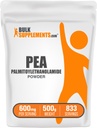BulkSupplements.com Palmitoylethanolamideパウダー - エンドムンサポートのためのパルミチルエタノールアミド - グルテンフリー、給食当たり600mg、500g(1.1ポンド)(パッケージ1)
