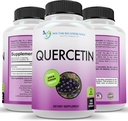 ドッカーおすすめ商品 サービングごとのQuercetin 1000mg - 120の野菜のカプセル、ビタミンの補足、60日の供給(Veganおよび非GMO)