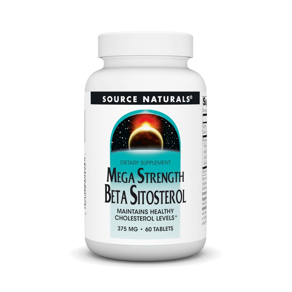 源のNaturalsのメガ強さのベータSitosterol 375mg - 60のタブレット