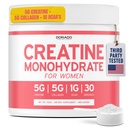 女性のためのクレアチン | クレアチンモノハイドパウダー5G + 5000mgコラージュ+ 1000mg BCAA 2:1の粉(30のサービング)サポートグルット、リーンマッスル、回復、エネルギー&スタミナ非GMO、グルテンフリー - 米国は製造しました