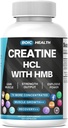 クレアチンHCL + HMBカプセル | 410mg HMB/サービング&1250mgクレアチン塩酸塩 | 性能フォーミュラ&超純正強度 | 膨満感、高容 - 120カプセル