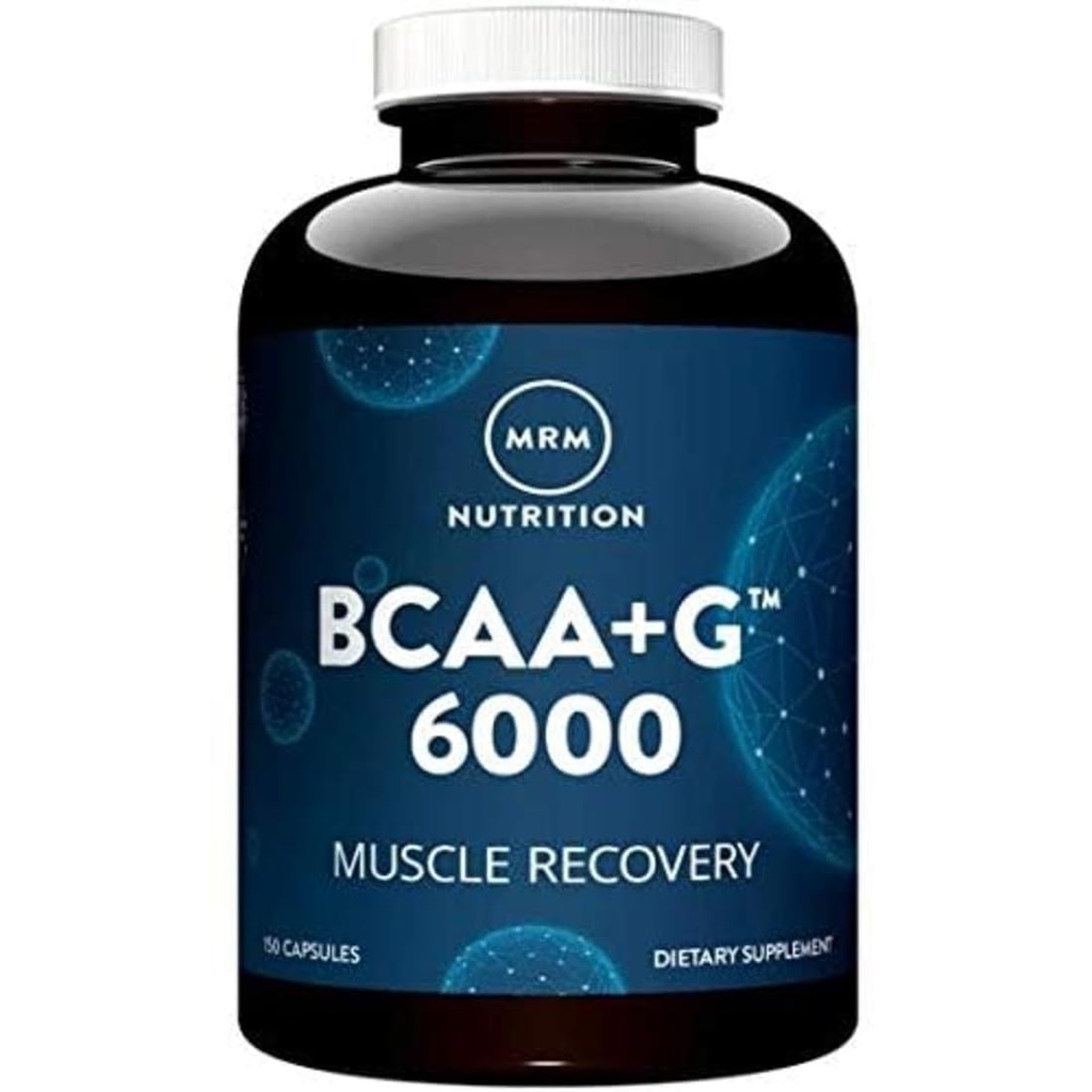 MRM栄養 BCAA + 筋肉回復6000 mg - 女性と男性用 - サービングあたりのアミノ酸の6g、回復サプリメントは、Lグルタミン、ビーガン、グルテンフリー - 25サービング