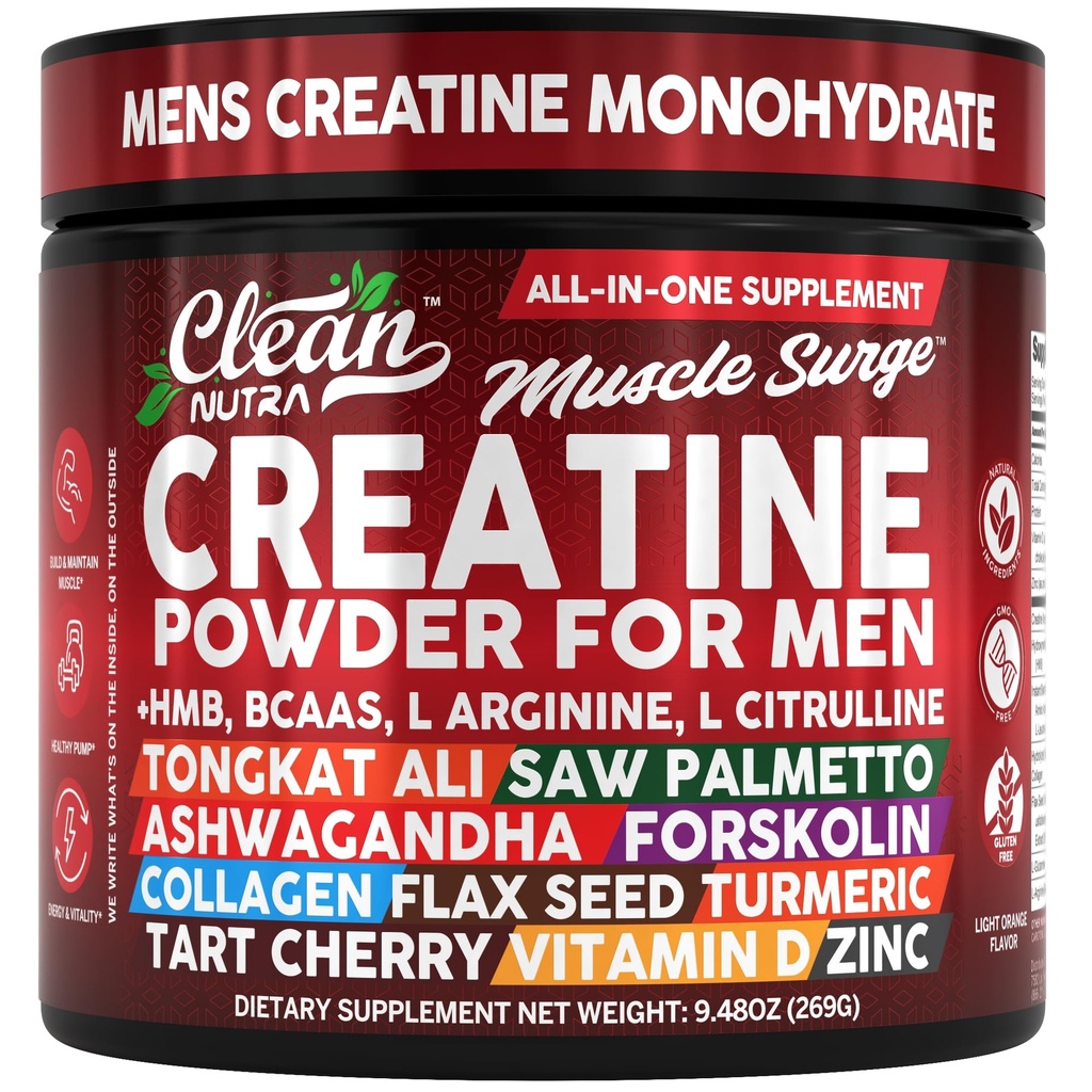 人の+ HMB BCAA L Arginine LのCitrullineのTongkatのためのきれいなNutraのクレアチンの粉 アリはPalmettoのAshwagandhaのコラージュの種子のターメリックのプレワークアウトのステビアのOxide Lグルタミンのアミノ酸を見ました