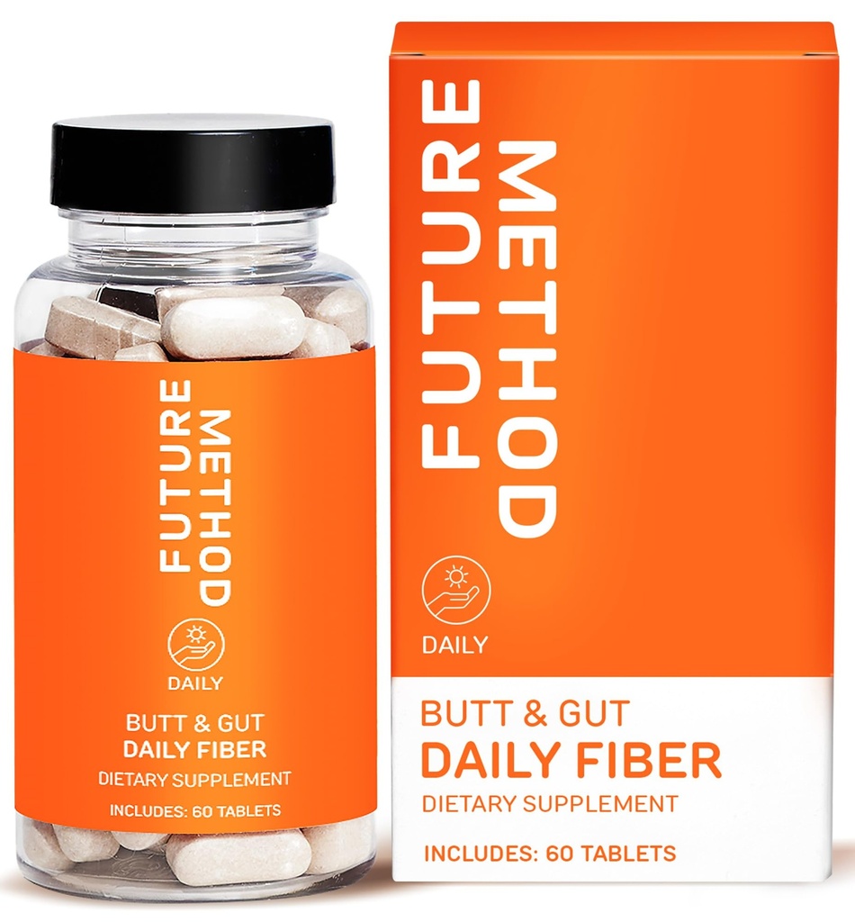 FUTURE METHOD繊維の補足、消化のためのAcaciaおよびPsylliumの殻繊維の丸薬(60ct)
