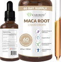 Maca Root Liquid Drops | Premium Organic Maca Root Extract | Maca Supplement for Enhanced Mood & Vitality | 60 Servings | 4 Fl Oz