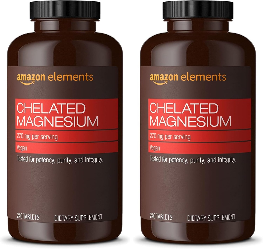 要素 - ケレートマグネシウム、240錠、270mg/サービング、マグネシウムのグリクリン酸塩として、ビーガン(2パック)