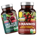 ナンバーワン栄養N1NプレミアムD-Mannoseとクランベリー&ハイビスカス[1350mg]、120カプセル、14ポテントハーブ、60カプセル、2パックバンドル付き尿酸サポート