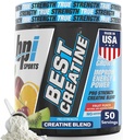 BPI Sports Best Creatine - Creatine Monohydrate Powder for Men & Women, Himalayan Salt - Strength, Pump, Endurance, Muscle Growth, Muscle Definition - No Bloat – Fruit Punch – 50 servings – 10.58 oz