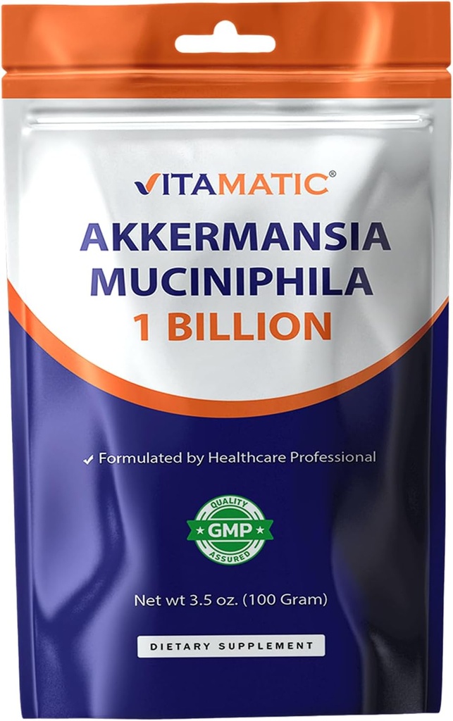 Vitamatic Akkermansia Muciniphilaの腸の健康- 100グラムの粉