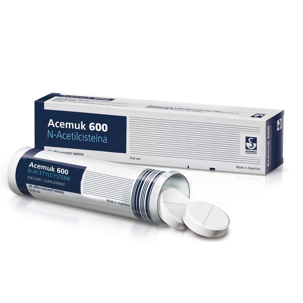N-アセチルシステイン(NAC) 600mg - 呼吸器の健康、免疫機能、肝臓&腎臓解毒 - 強力な抗酸化剤、吸収しやすい - 20錠(1パック)
