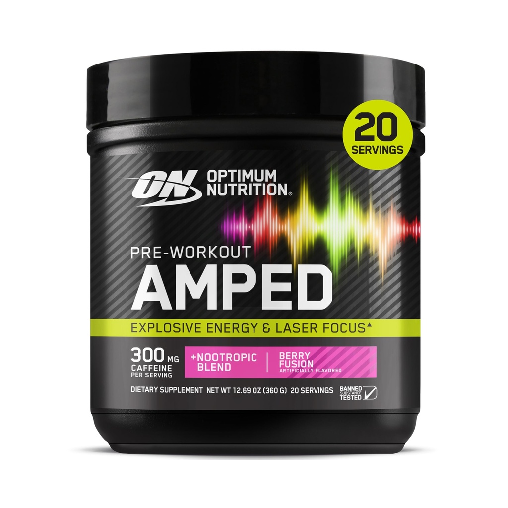 シトルリン、ベータアラニン、Nootropics、およびエネルギー、ベリーの融合のためのカフェインの300mg、20のサービング(パッケージ5月Vary)の最適栄養によってあられるプレワークアウト、