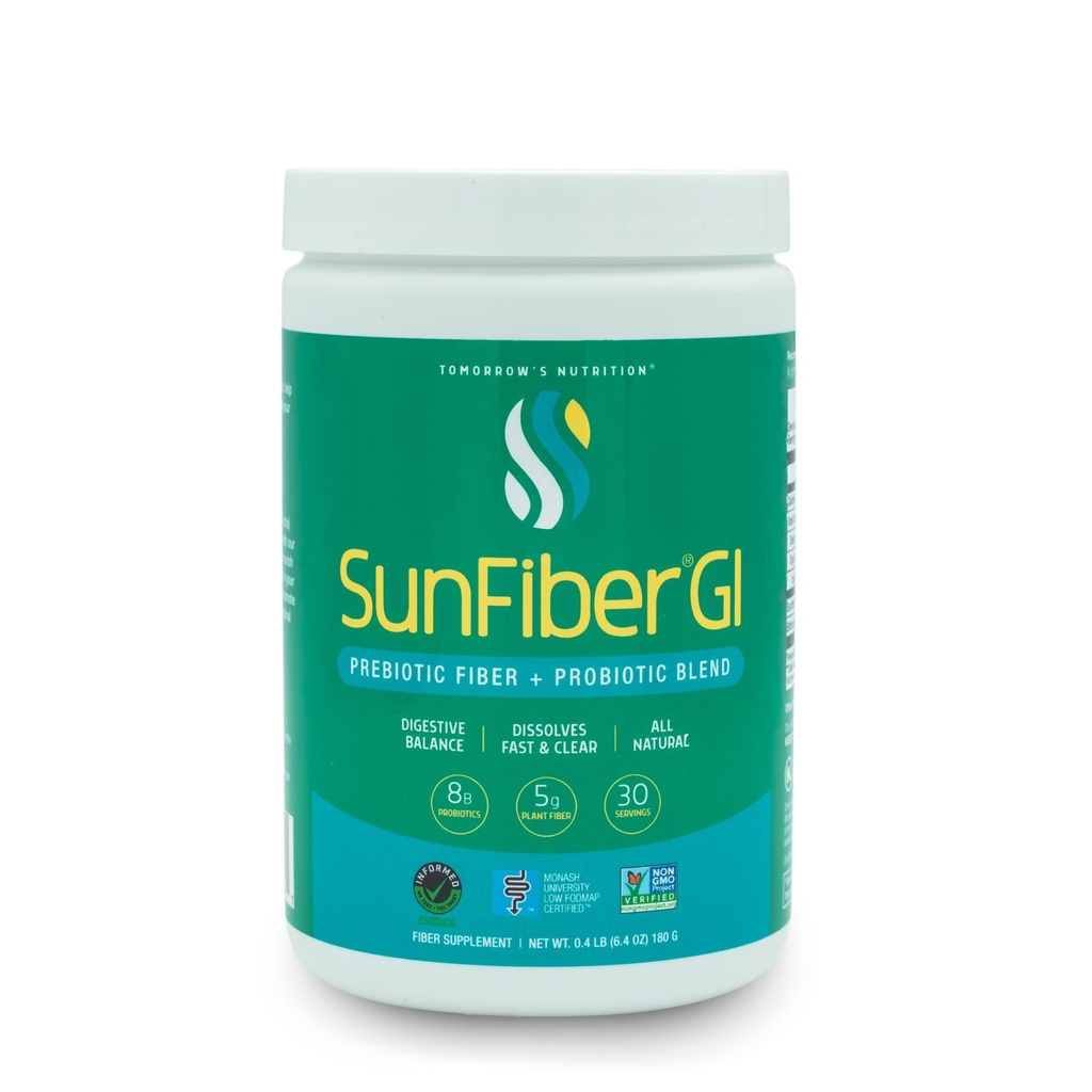 明日の栄養 Sunfiber GI, プレバイオティクス繊維 & プロバイオティクス, 5g プレバイオティクス繊維 & 8 億プロバイオティクス サービングあたり, 低 FODMAP, 30 日供給, 30 日