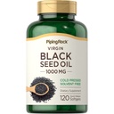 パイピングロックブラックシードオイルソフトジェルカプセル | 1000mg | 120Pills | コールドプレスサプリメント | ニゲラサティバ | 溶剤フリー、非GMO、グルテンフリー