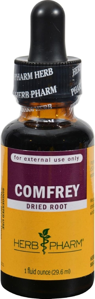 Herb Pharmは有機性Comfreyの液体のエキス- 1のOunce (DCOMF0)を証明しました