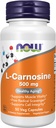 NOW Foodsは、L-Carnosine(β-Alanyl-L-Histidine)500mg、健康な老化、50ベジーカプセルを補います