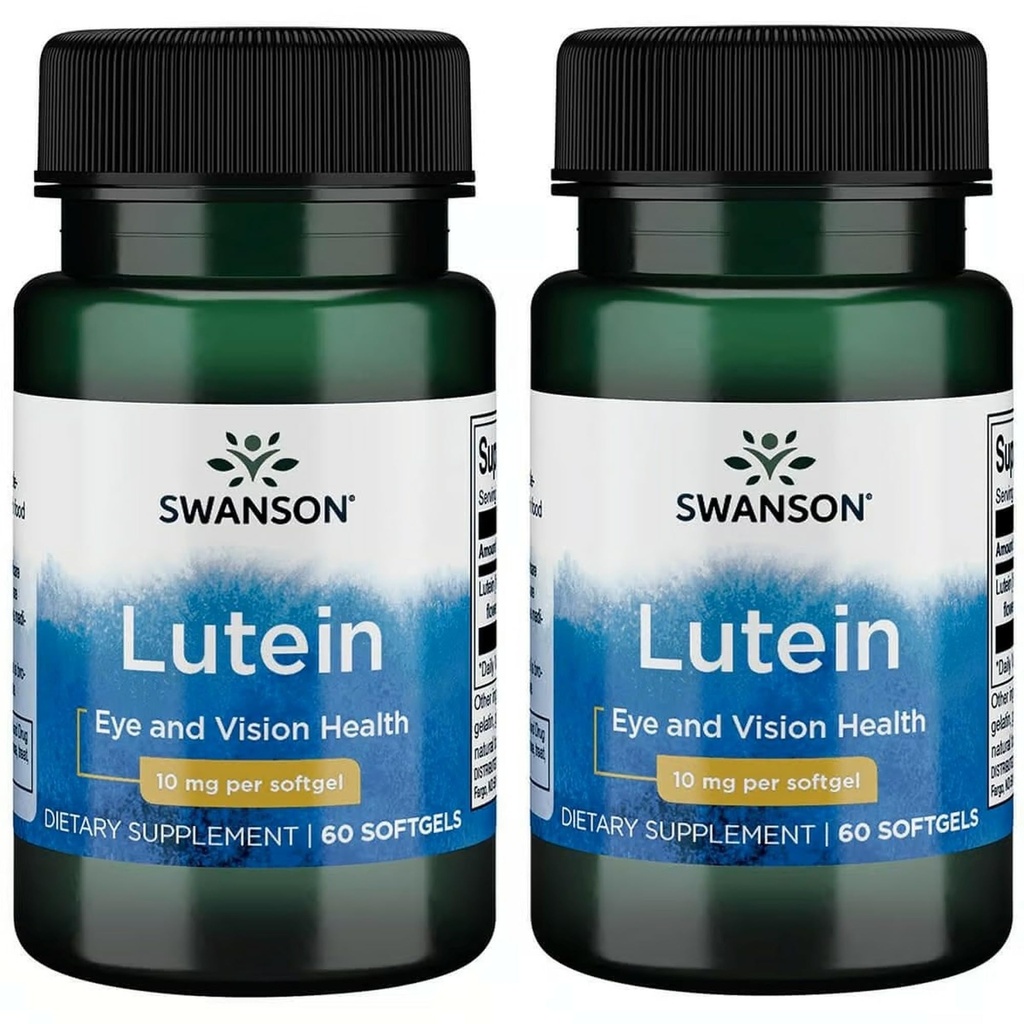 Swanson Lutein 10 ミリグラム 60 ゲル (2 パック)