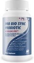 Pro Bio Sync Probiotic 40 Billion CFU - 免疫サポート付きのプレミアムプロバイオティックサプリメント - 複数の健康上の利点 - サポート消化、細胞の健康、Circadian Rhythm