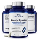 1MD栄養NACサプリメントN-アセチルシステイン - NAC 600mg - 抗酸化剤は、デトックスとグルタチオンの生産をサポート - 肺の健康のためのNアセチルシステイン呼吸器サプリメント - 60カプセル