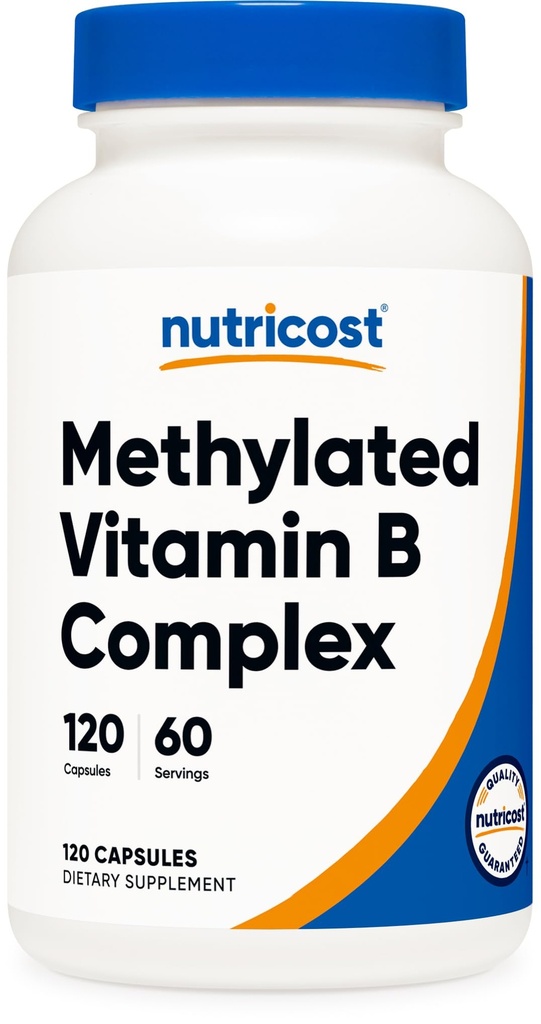 NutricostメチルビタミンBコンプレックス120カプセル - (60サービング)グルテンフリー
