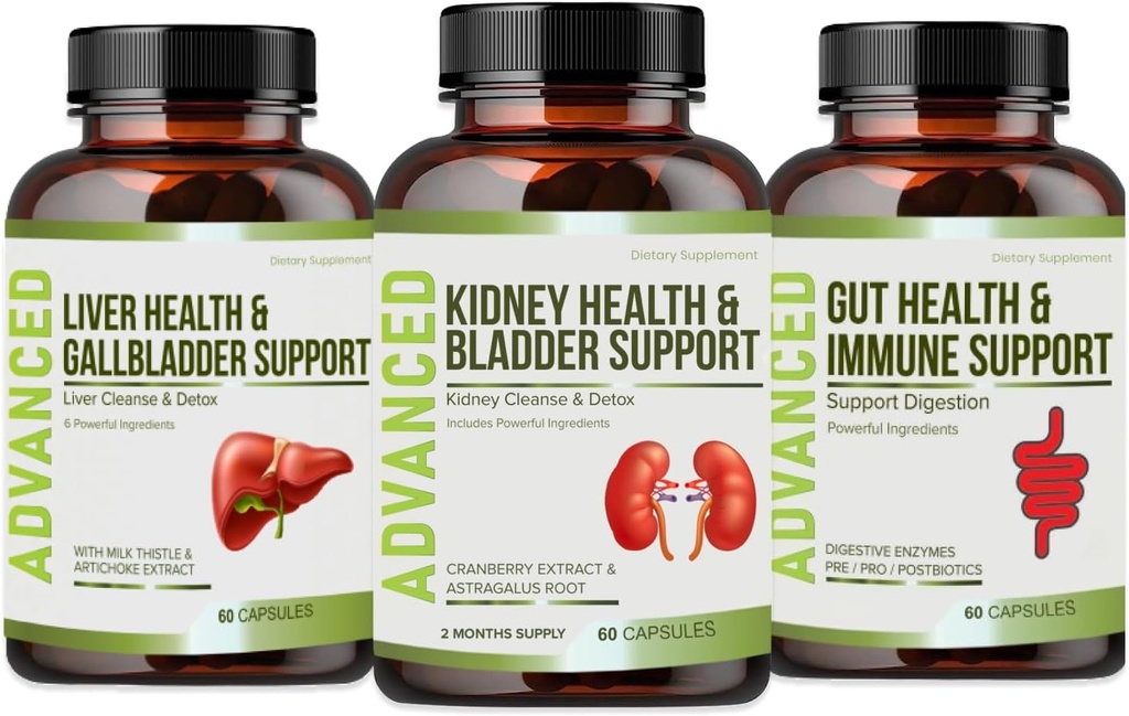Kidney Cleanse Detox & Repair and Bladder Support - Kidney Restore for Chanca Piedra,Cranberry, Juniper Berries for Kidney Detox and Bladder Health.60 日 供給