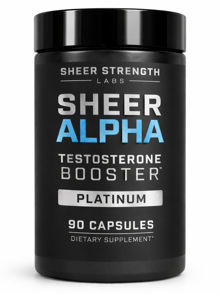 Sheer Strength LabsテストステロンブースターT-Booster for Men - 臨床的にバックアップされた線量、最強のフォーミュラ - 米国製 - Fadogia Agrestis Tongkat AliとShilajitのプレミアムブレンド。 30 サービング