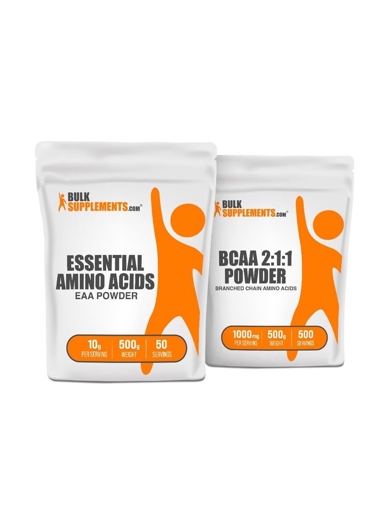 バルク供給 EAA の粉 500g + BCAA 2:1:1 500g 束