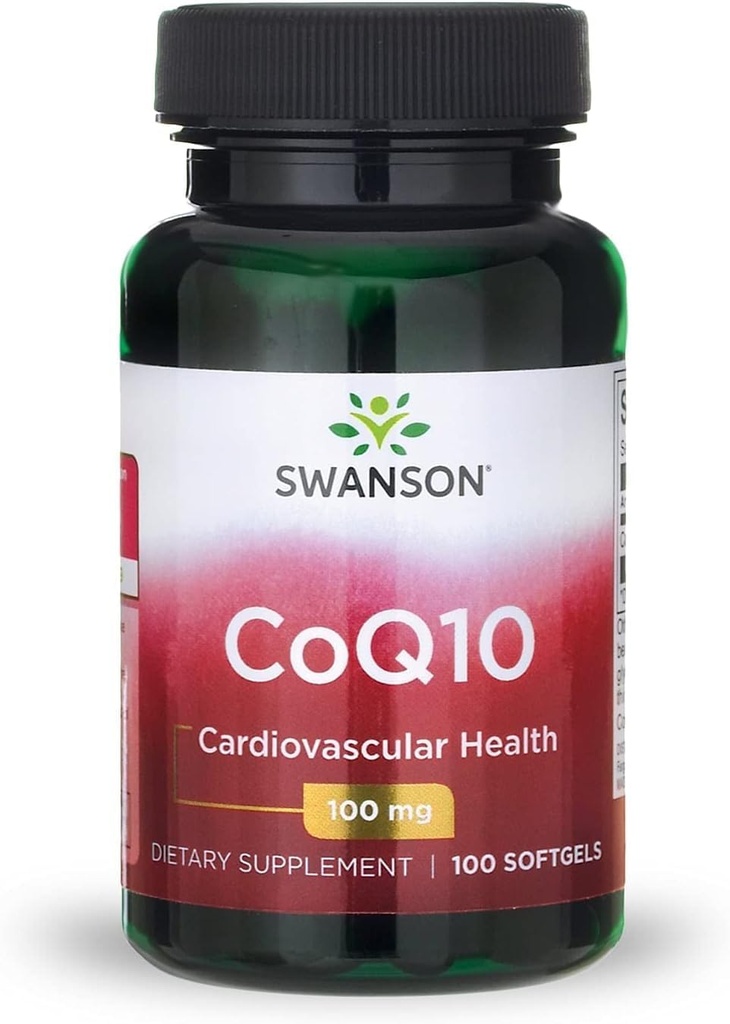 Swanson CoQ10 - エネルギー酸化防止サポート - Coenzyme Q10サプリメント - (100 Softgels、100mg各)