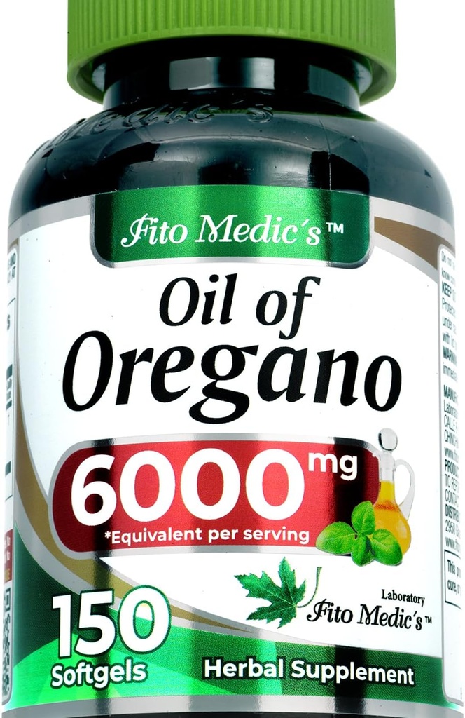 FITO MEDICのオレガノカプセルのオイル | 高吸収オレガノオイルソフトジェル | オレガノオイル | ハーブサプリメント 150 カウント