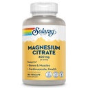 SOLARAYのマグネシウムのクエン酸塩400mg - マグネシウムの補足-骨の健康、筋肉、弛緩および中心の健康サポート-高められた吸収、ビーガン、グルテンフリー、60日の保証、60のサービング、180のVegeCaps